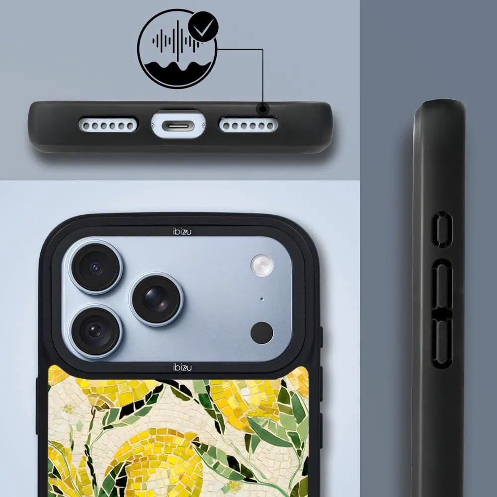 etui do iphone 18 pro ibizu dropguard matt z magsafe, riviera, modern classics, cytrynowe gaje
