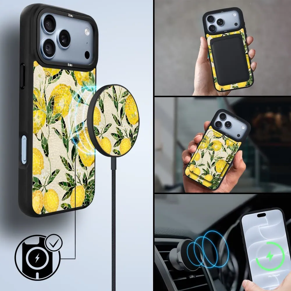 etui do iphone 18 pro ibizu dropguard matt z magsafe, riviera, modern classics, cytrynowe gaje