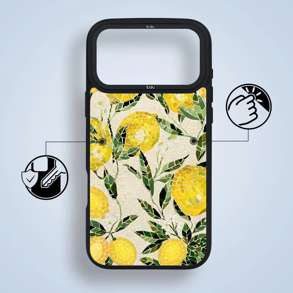 etui do iphone 18 pro ibizu dropguard matt z magsafe, riviera, modern classics, cytrynowe gaje