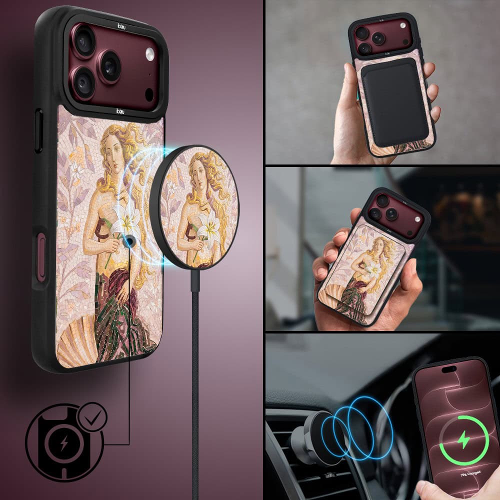 etui do iphone 18 pro ibizu dropguard matt z magsafe, riviera, modern classics, narodziny wenus