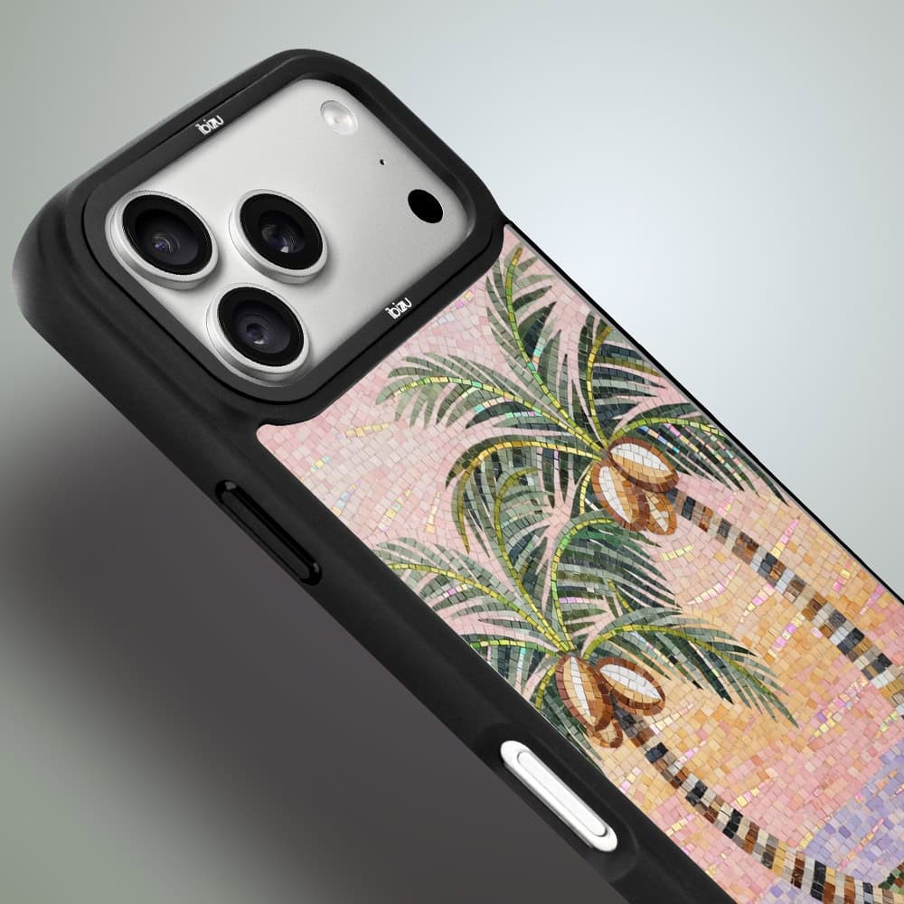 etui do iphone 18 pro ibizu dropguard matt z magsafe, riviera, modern classics, sycylijska palma