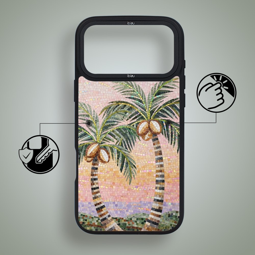 etui do iphone 18 pro ibizu dropguard matt z magsafe, riviera, modern classics, sycylijska palma