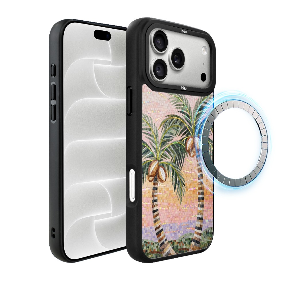 etui do iphone 18 pro ibizu dropguard matt z magsafe, riviera, modern classics, sycylijska palma