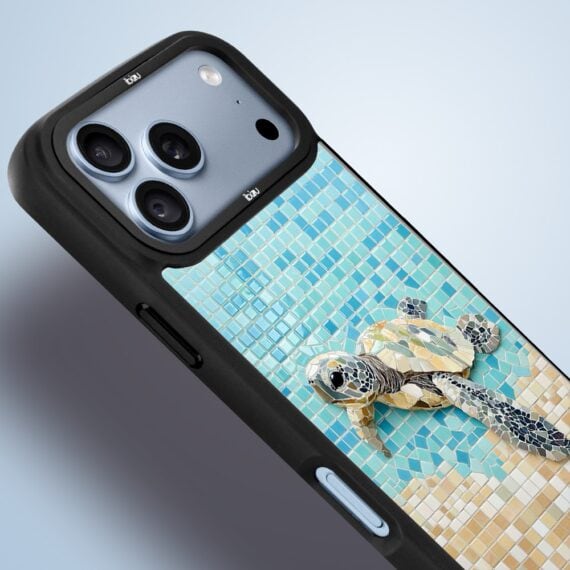 etui do iphone 18 pro ibizu dropguard matt z magsafe, riviera, moderns classics, Żółw caretta