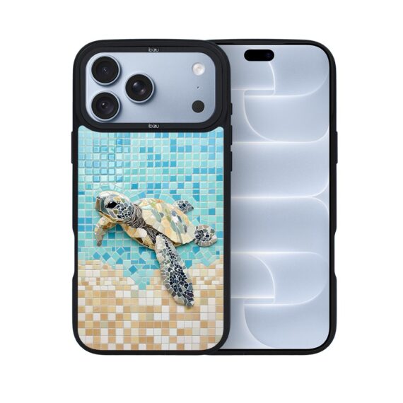 etui do iphone 18 pro ibizu dropguard matt z magsafe, riviera, moderns classics, Żółw caretta