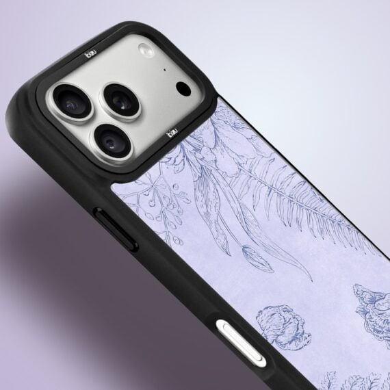 etui do iphone 18 pro ibizu dropguard matt z magsafe, relief garden, kwiatowa płaskorzeźba