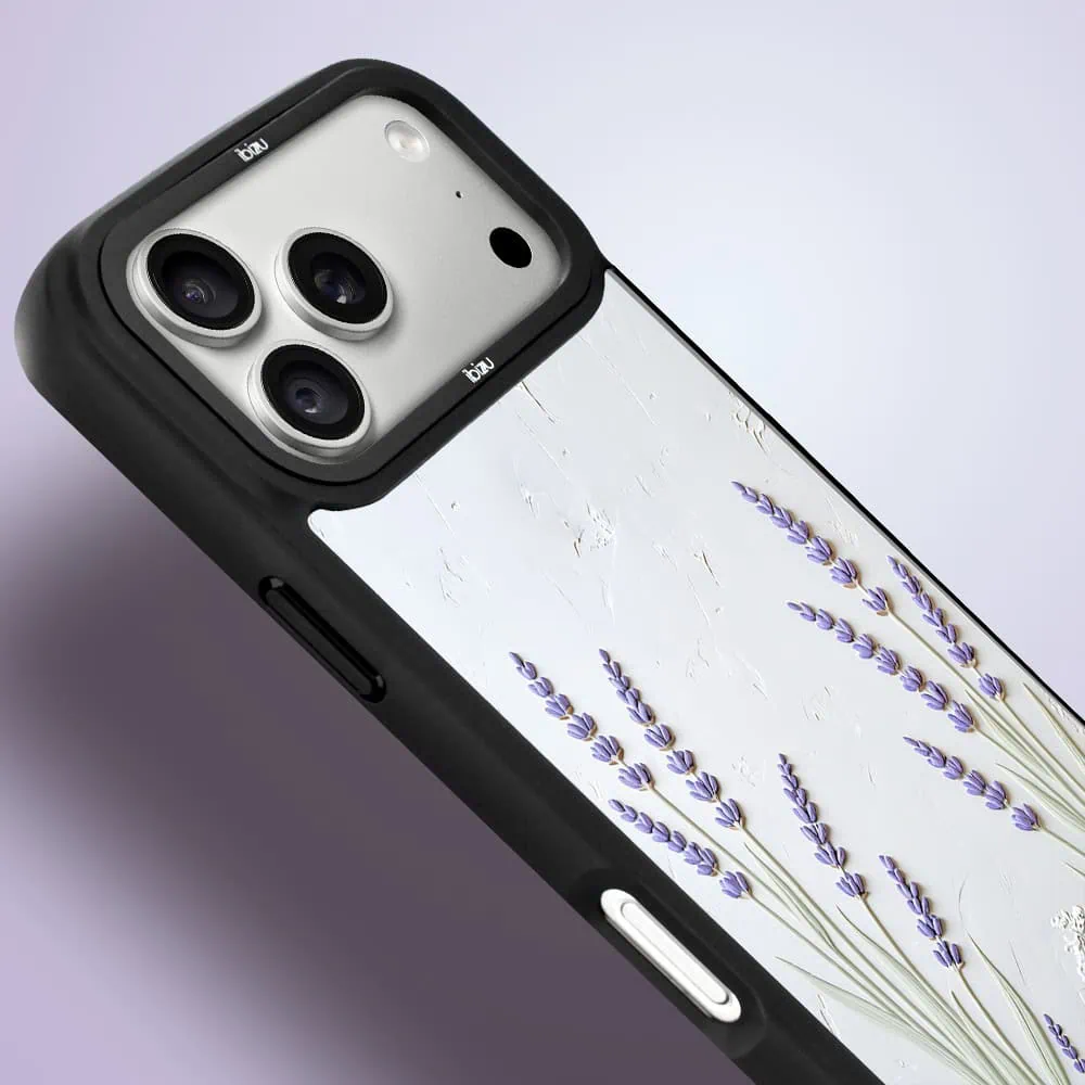 etui do iphone 18 pro max ibizu dropguard matt z magsafe, relief garden, prowansalska lawenda