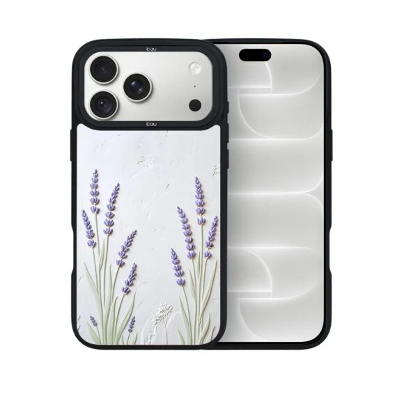 etui do iphone 18 pro max ibizu dropguard matt z magsafe, relief garden, prowansalska lawenda
