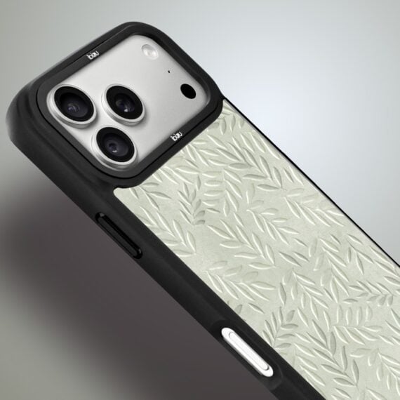 etui do iphone 18 pro ibizu dropguard matt z magsafe, relief garden, Ślad oliwki