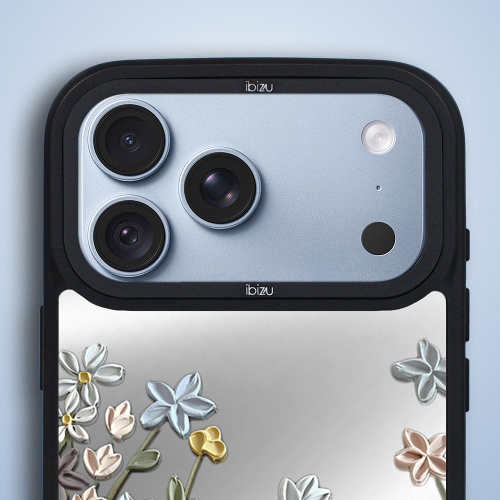 etui do iphone 18 pro ibizu dropguard matt z magsafe, relief garden, wiosenna łąka