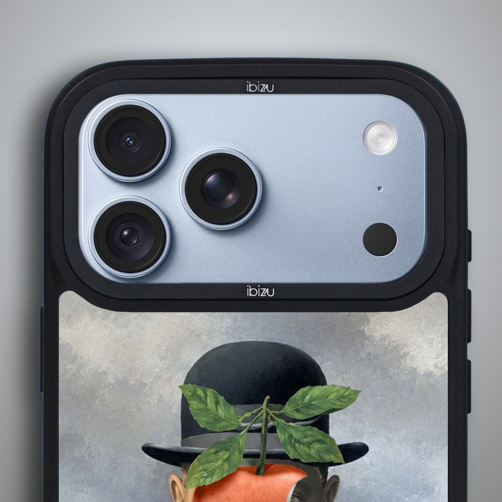 etui do iphone 18 pro ibizu dropguard matt z magsafe, rene magritte, syn człowieczy