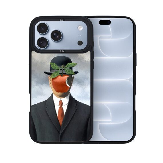 etui do iphone 18 pro ibizu dropguard matt z magsafe, rene magritte, syn człowieczy