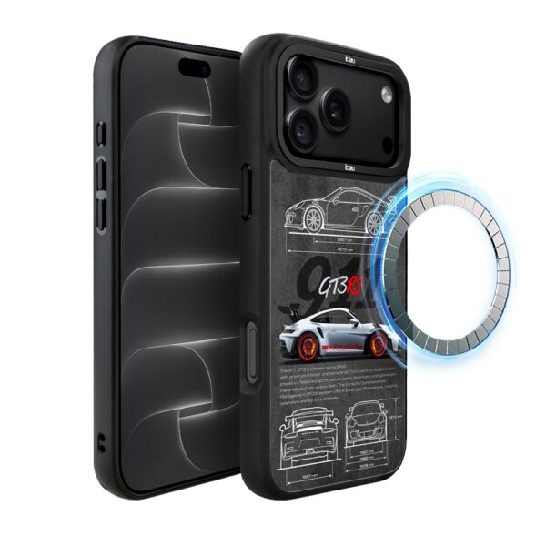Etui do iPhone 18 Pro Max IBIZU DropGuard Matt z MagSafe, TechDrive, 911 GT3 RS