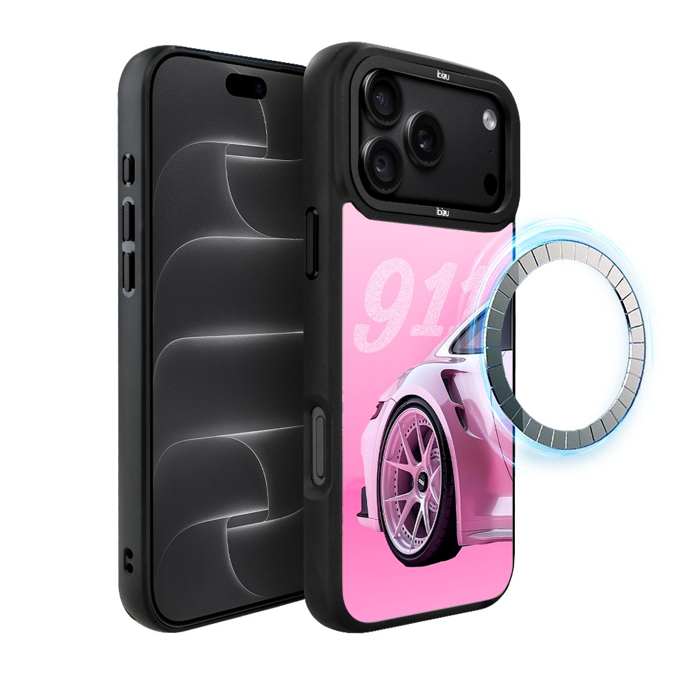 etui do iphone 18 pro ibizu dropguard matt z magsafe, techdrive, 911 różowe