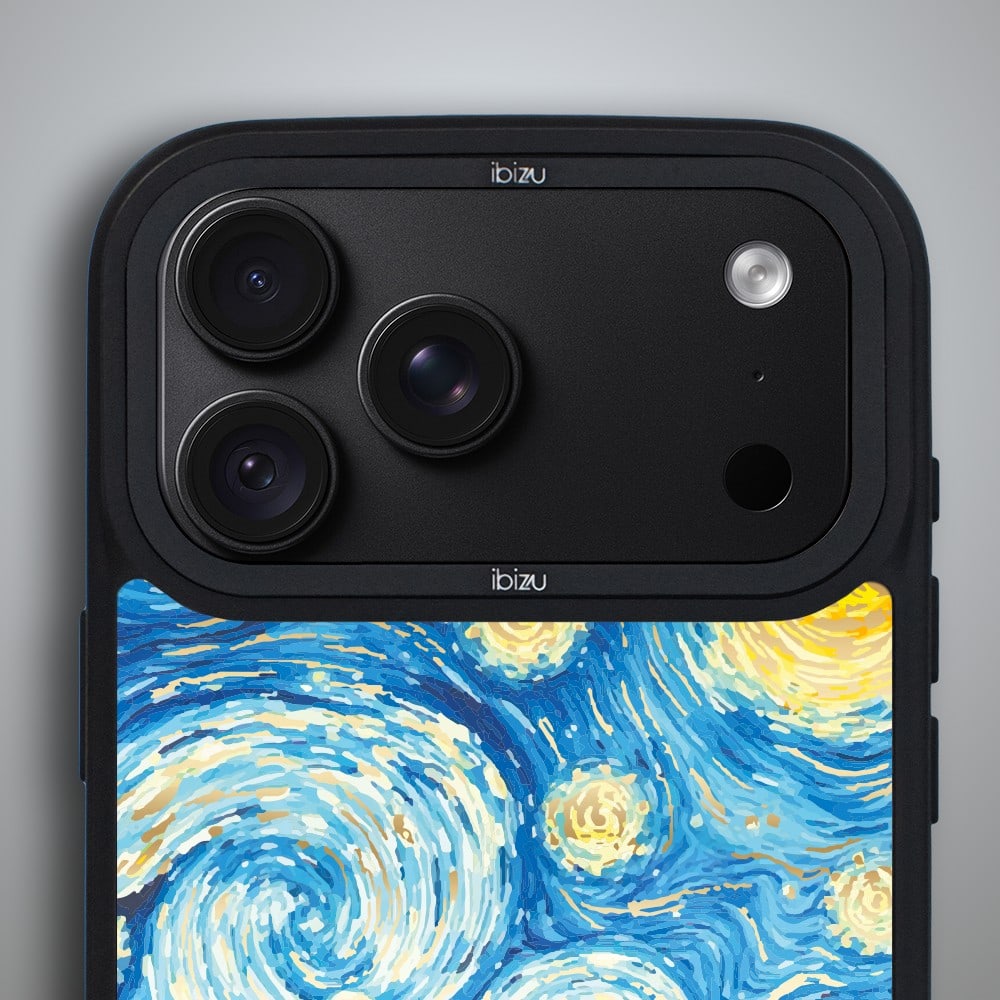 Etui do iPhone 18 Pro IBIZU DropGuard Matt z MagSafe, Van Gogh, Gwieździsta noc (1) etui do iphone 18 pro ibizu dropguard matt z magsafe, van gogh, gwieździsta noc