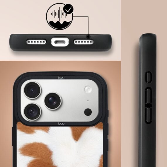 etui do iphone 18 pro ibizu dropguard matt z magsafe, zew natury, alpejska krowa