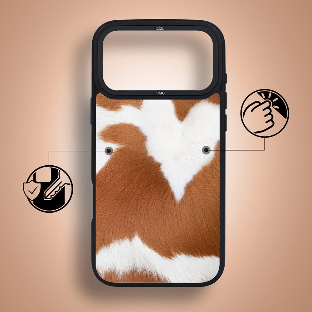 etui do iphone 18 pro ibizu dropguard matt z magsafe, zew natury, alpejska krowa