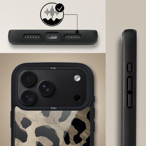 etui do iphone 18 pro ibizu dropguard matt z magsafe, zew natury, dziki leopard