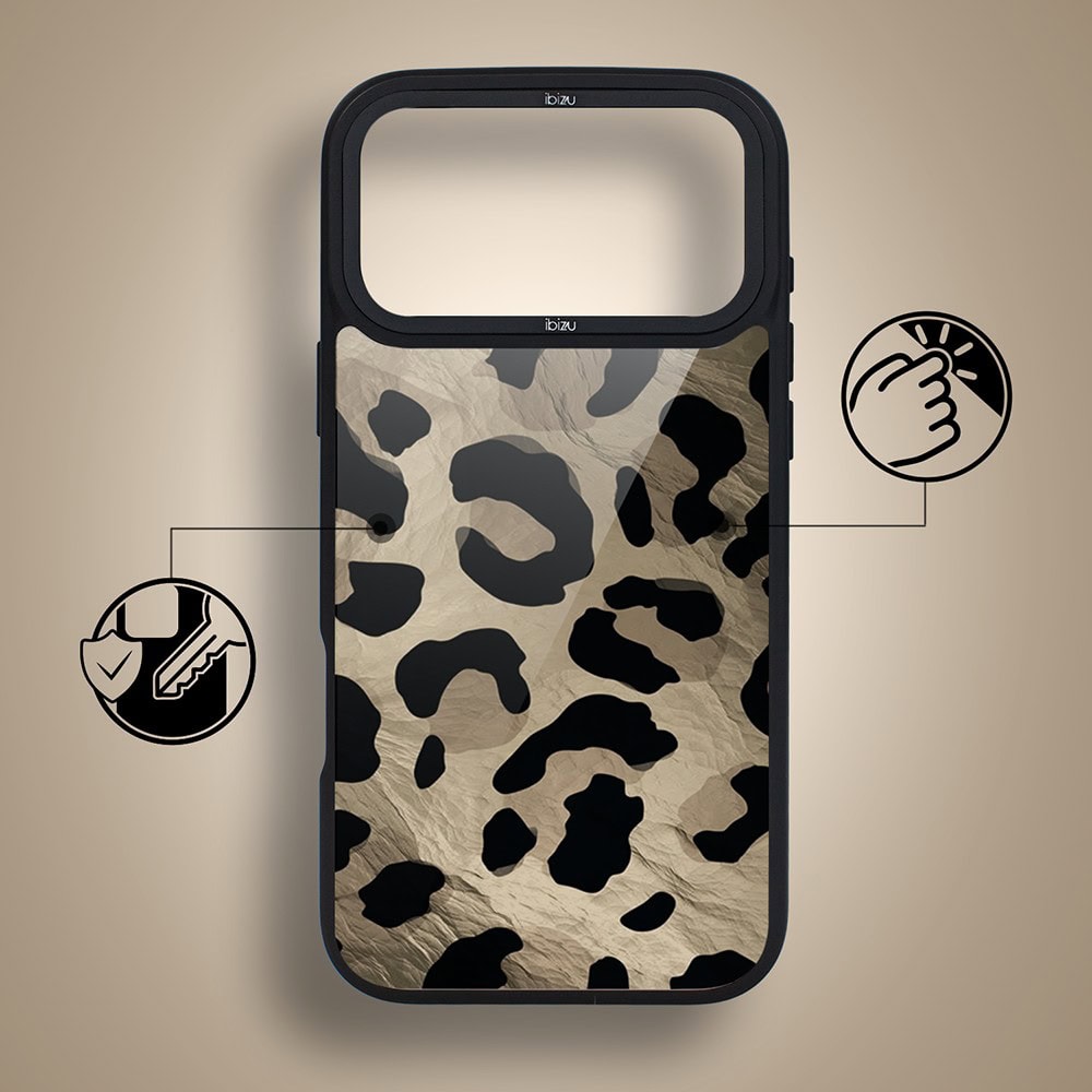 etui do iphone 18 pro ibizu dropguard matt z magsafe, zew natury, dziki leopard