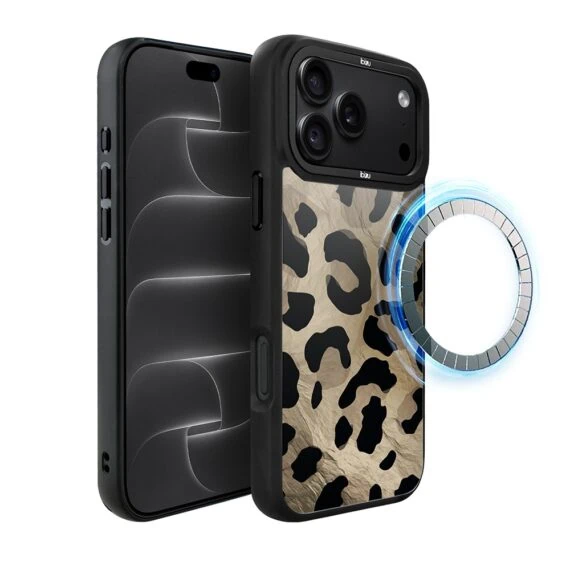 etui do iphone 18 pro ibizu dropguard matt z magsafe, zew natury, dziki leopard