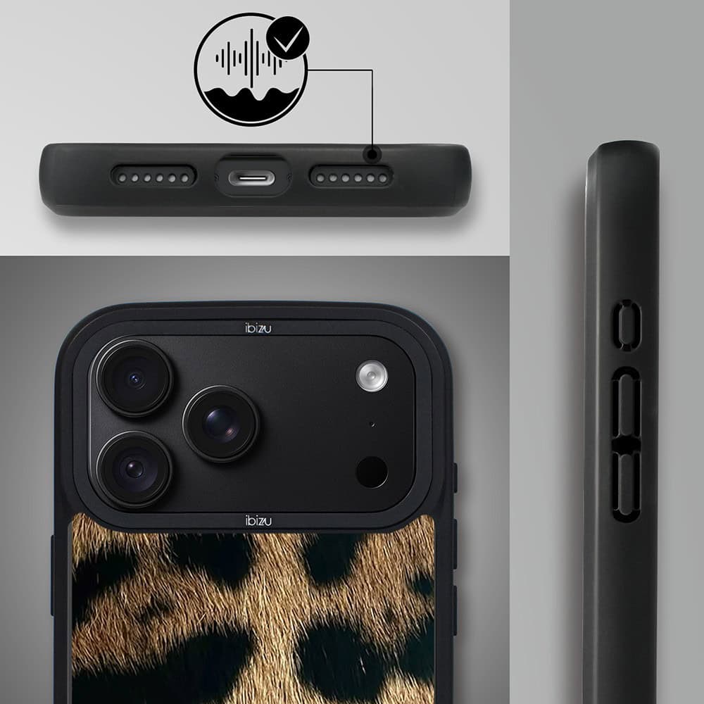 etui do iphone 18 pro ibizu dropguard matt z magsafe, zew natury, lampart