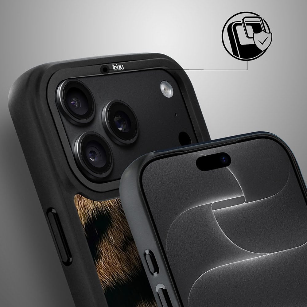 etui do iphone 18 pro ibizu dropguard matt z magsafe, zew natury, lampart