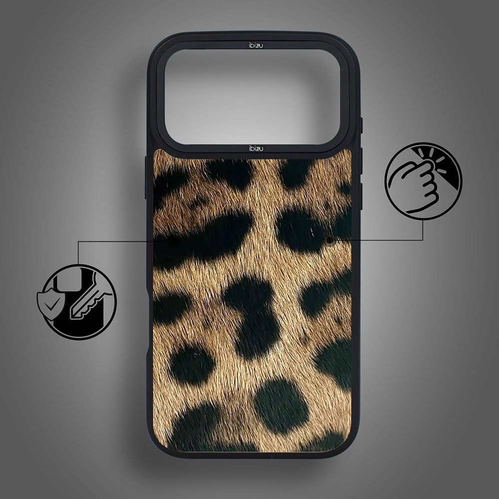 etui do iphone 18 pro ibizu dropguard matt z magsafe, zew natury, lampart