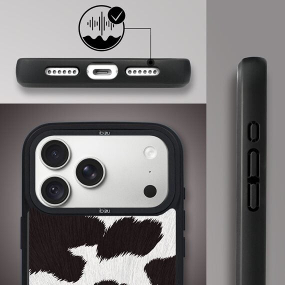 etui do iphone 18 pro ibizu dropguard matt z magsafe, zew natury, polska krowa