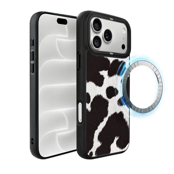 etui do iphone 18 pro ibizu dropguard matt z magsafe, zew natury, polska krowa