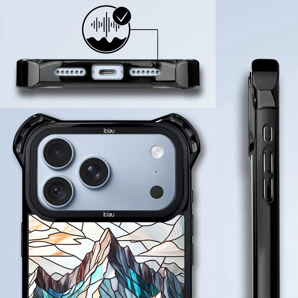 etui do iphone 18 pro ibizu dropguard ultra z magsafe, barwy szkła, górski potok