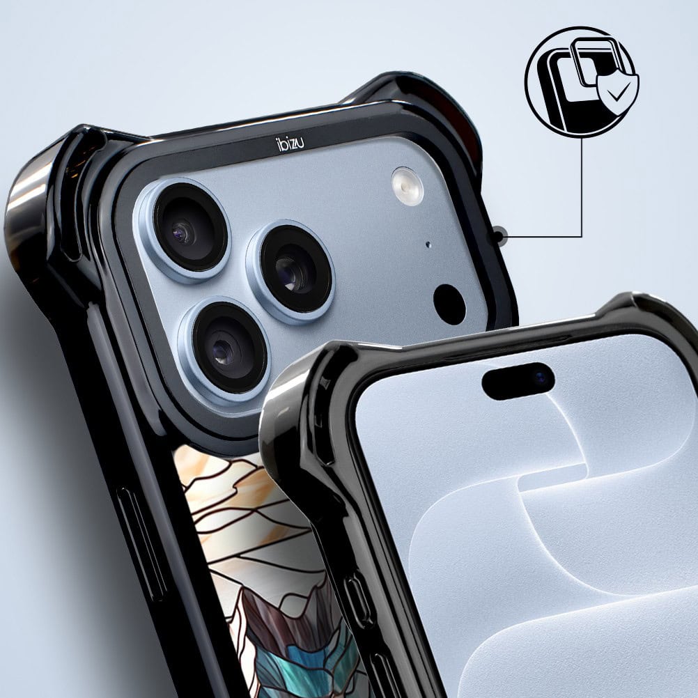 etui do iphone 18 pro ibizu dropguard ultra z magsafe, barwy szkła, górski potok