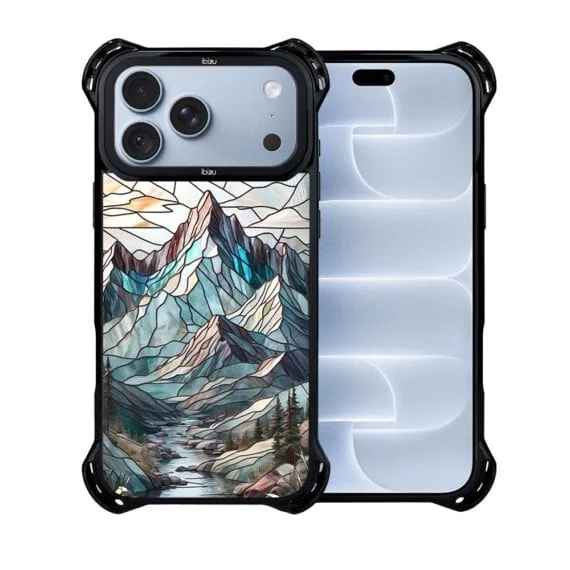 etui do iphone 18 pro ibizu dropguard ultra z magsafe, barwy szkła, górski potok