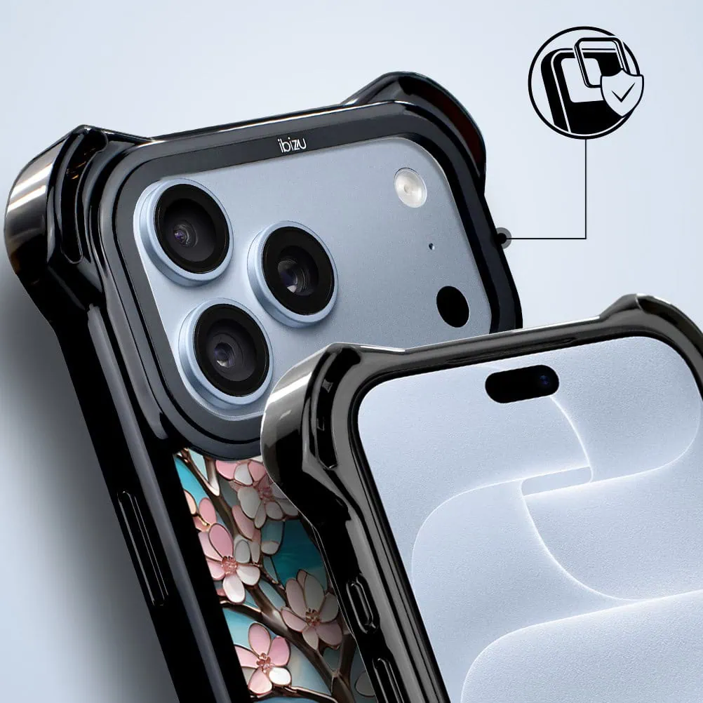 etui do iphone 18 pro ibizu dropguard ultra z magsafe, barwy szkła, księżycowa wiśnia