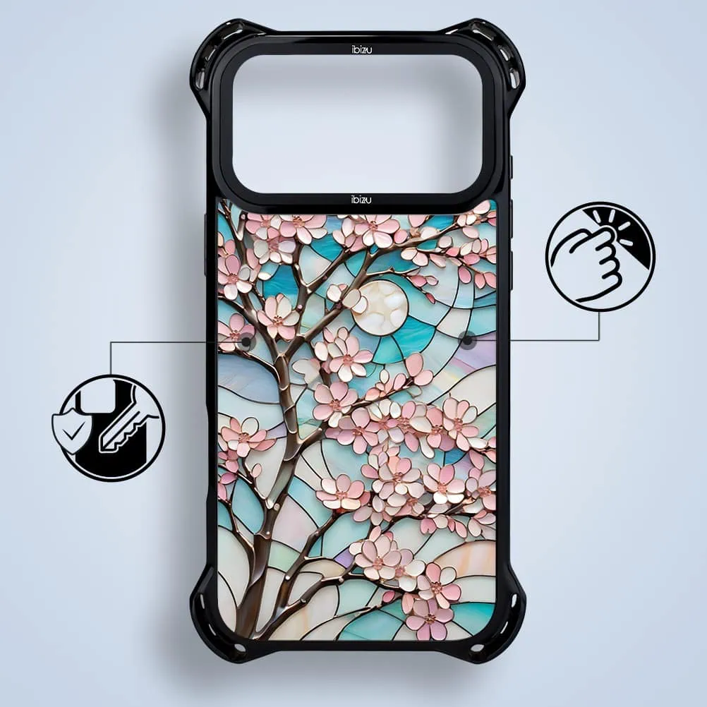 etui do iphone 18 pro ibizu dropguard ultra z magsafe, barwy szkła, księżycowa wiśnia