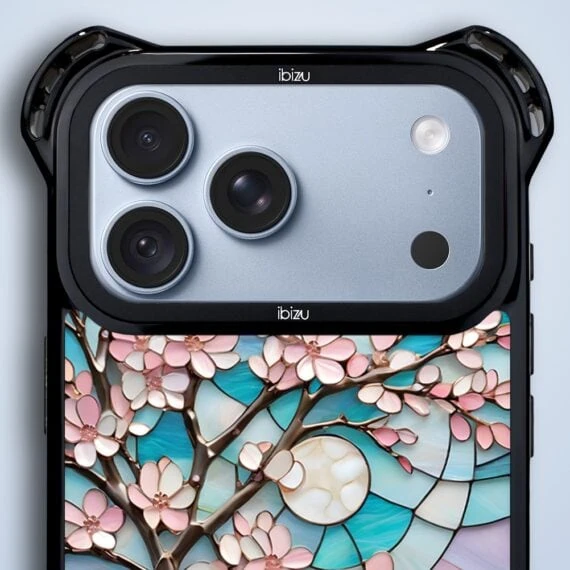 etui do iphone 18 pro ibizu dropguard ultra z magsafe, barwy szkła, księżycowa wiśnia