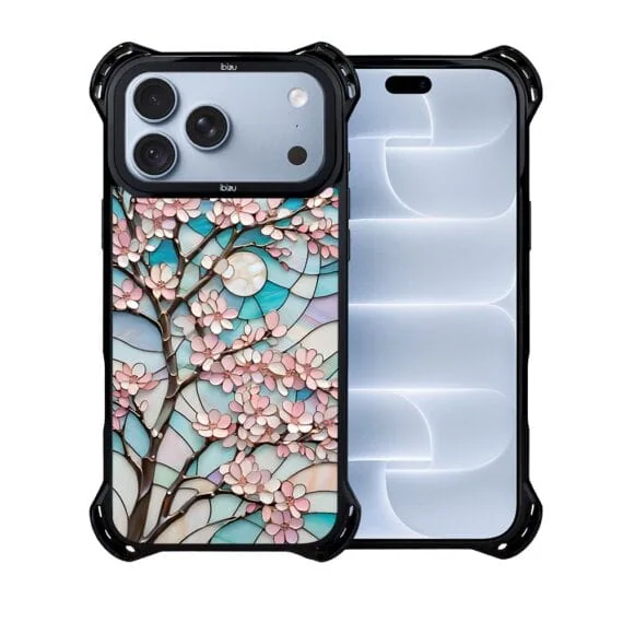 etui do iphone 18 pro ibizu dropguard ultra z magsafe, barwy szkła, księżycowa wiśnia