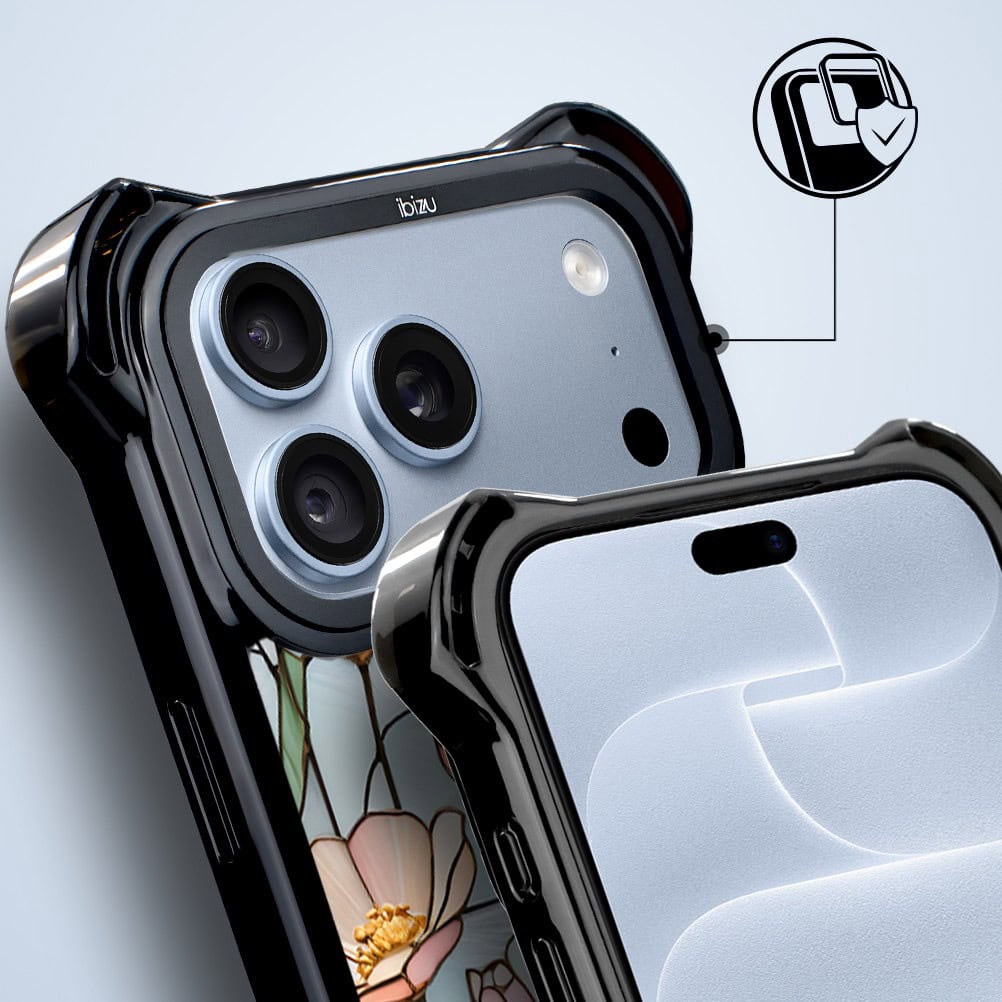 etui do iphone 18 pro ibizu dropguard ultra z magsafe, barwy szkła, szept kwiatów polnych