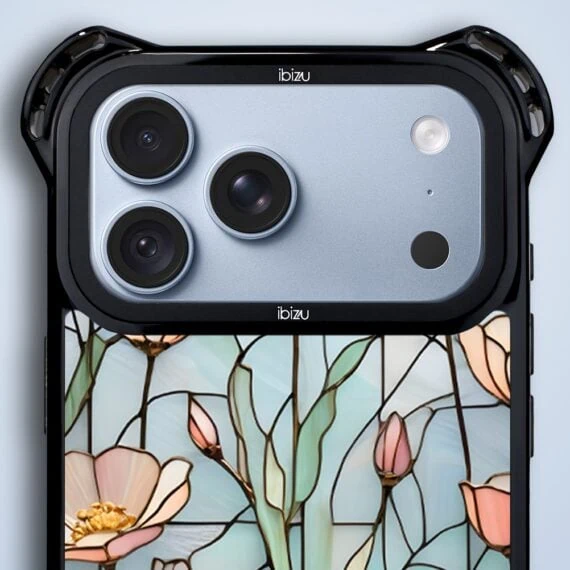 etui do iphone 18 pro ibizu dropguard ultra z magsafe, barwy szkła, szept kwiatów polnych