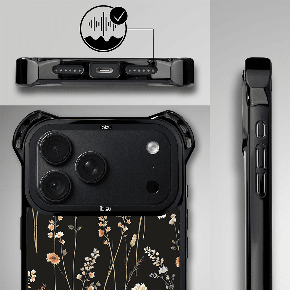 etui do iphone 18 pro ibizu dropguard ultra z magsafe, pastel bloom, północny ogród