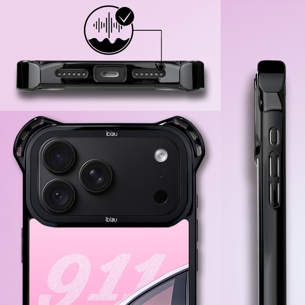 etui do iphone 18 pro ibizu dropguard ultra z magsafe, techdrive, 911 różowe