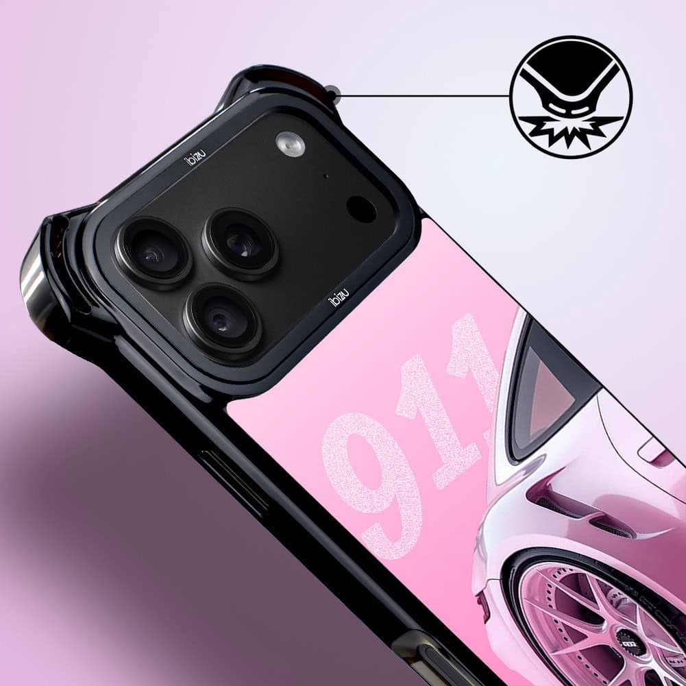 etui do iphone 18 pro ibizu dropguard ultra z magsafe, techdrive, 911 różowe