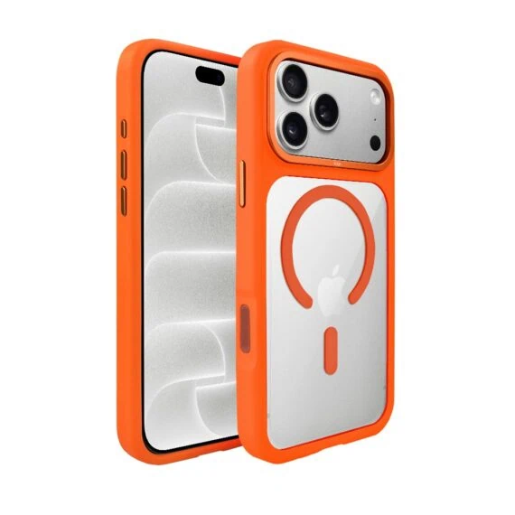 etui do iphone 18 pro ibizu guardabella z magsafe, pomarańczowe