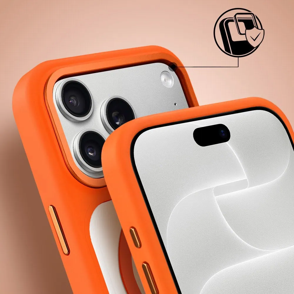 etui do iphone 18 pro ibizu guardabella z magsafe, pomarańczowe
