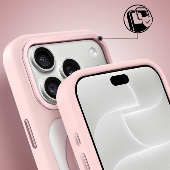etui do iphone 18 pro ibizu guardabella z magsafe, różowe
