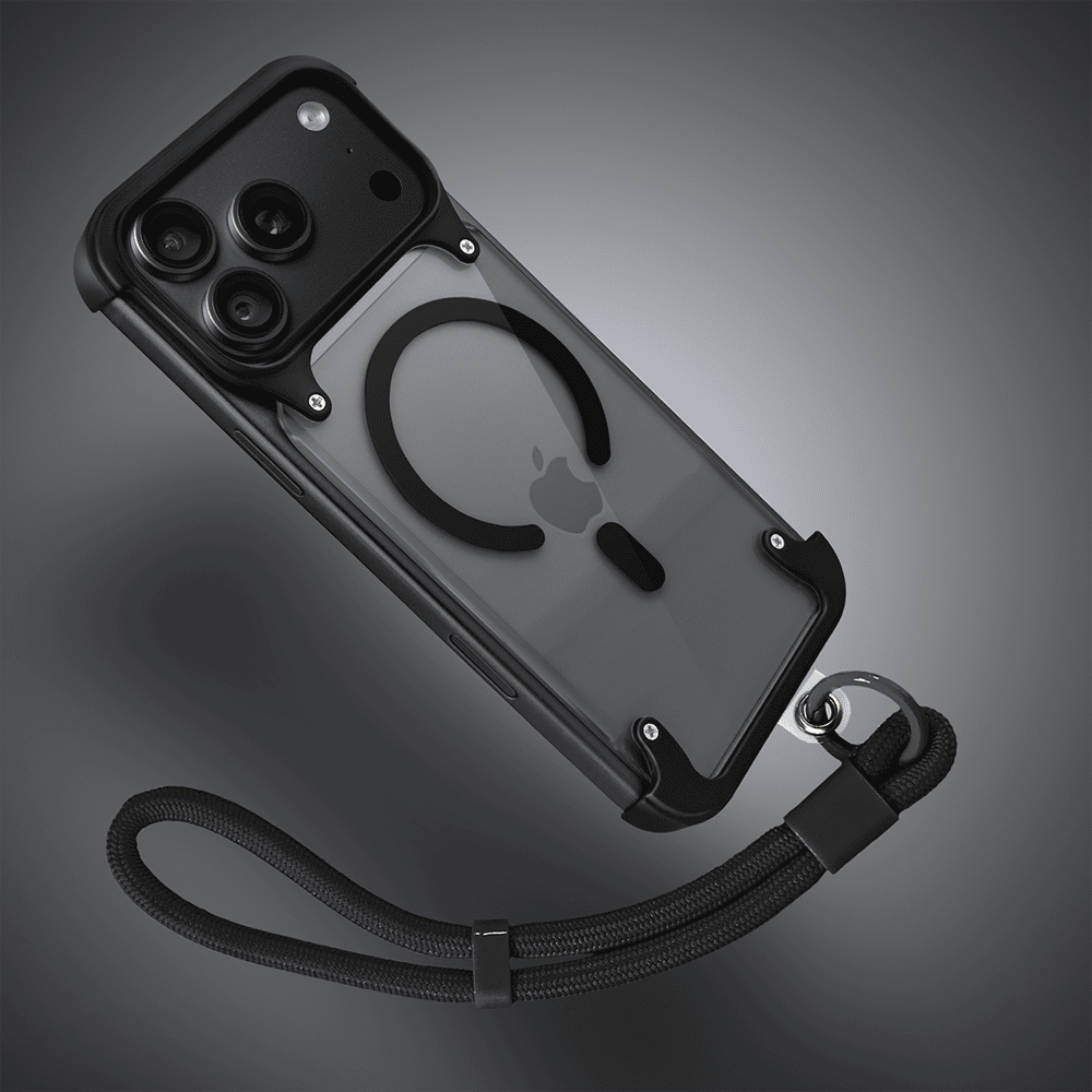 Etui do iPhone 18 Pro Max Aero Grip, akrylowy tył, odkryte boki, czarne (8) etui do iphone 18 pro max aero grip, akrylowy tył, odkryte boki, czarne