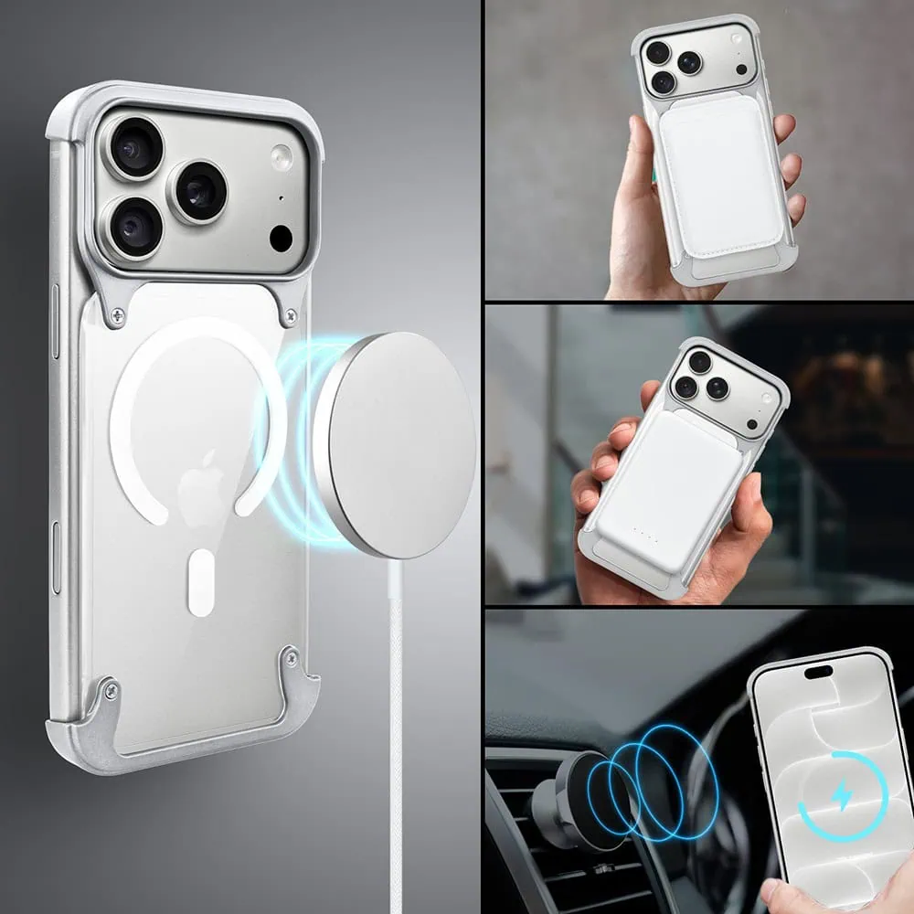Etui do iPhone 18 Pro Max Aero Grip, akrylowy tył, odkryte boki, srebrne (8) etui do iphone 18 pro max aero grip, akrylowy tył, odkryte boki, srebrne