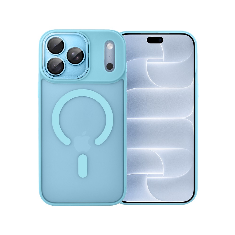 etui do iphone 18 pro max color flush z magsafe, z osłoną aparatu, błękitne
