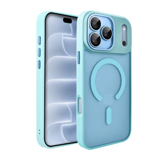 etui do iphone 18 pro max color flush z magsafe, z osłoną aparatu, błękitne
