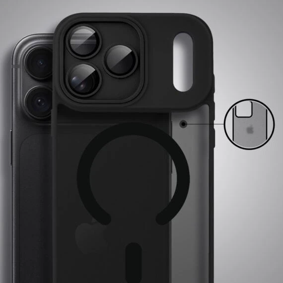 etui do iphone 18 pro max color flush z magsafe, z osłoną aparatu, czarne