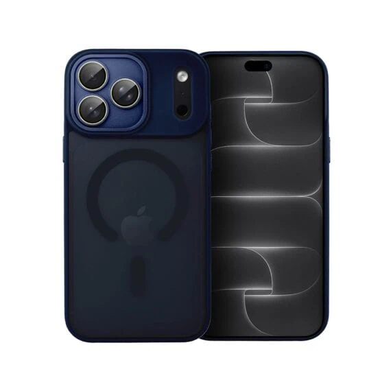 etui do iphone 18 pro max color flush z magsafe, z osłoną aparatu, granatowe
